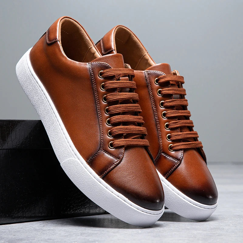 Franco™ - Leren herensneaker